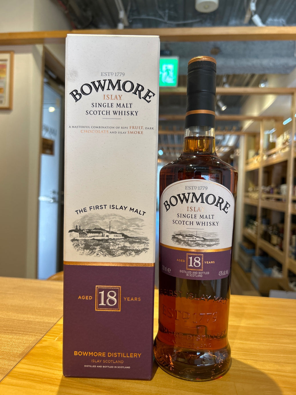 Bowmore 18 Year Old Single Malt Whisky 700ml