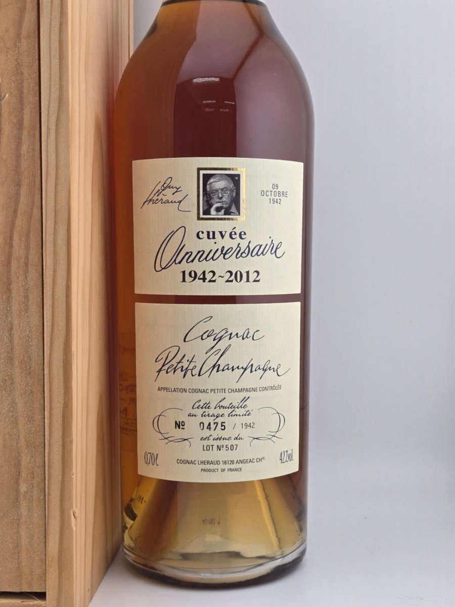 image LHERAUD CUVEE レロー キュヴェ アニヴェルセル 1942 - 2012 コニャック】未開栓 箱付き 42度 700ml - LIQUOR JOY