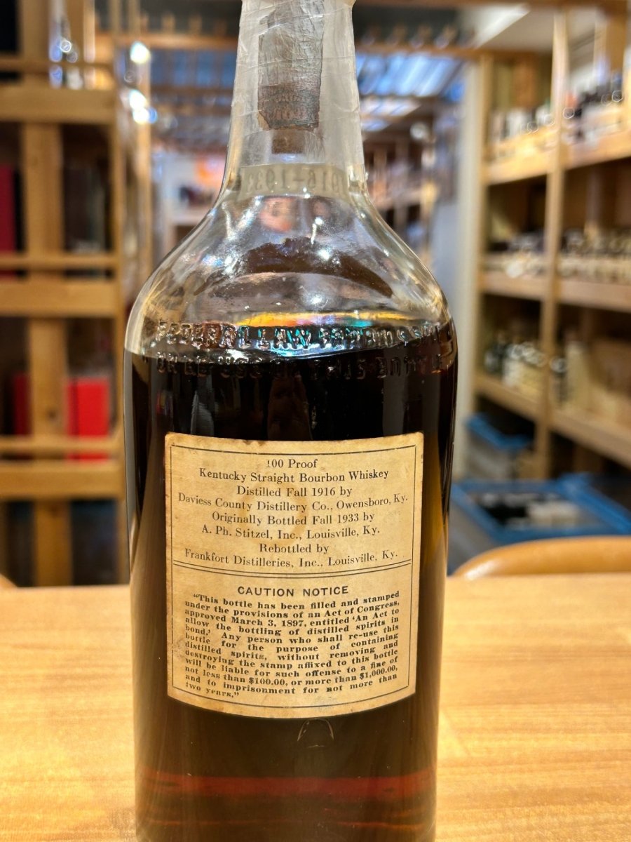 Old Fitzgerald 17 Year Old 100 Proof 1916 (1 Bottle Quart) - LIQUOR JOY