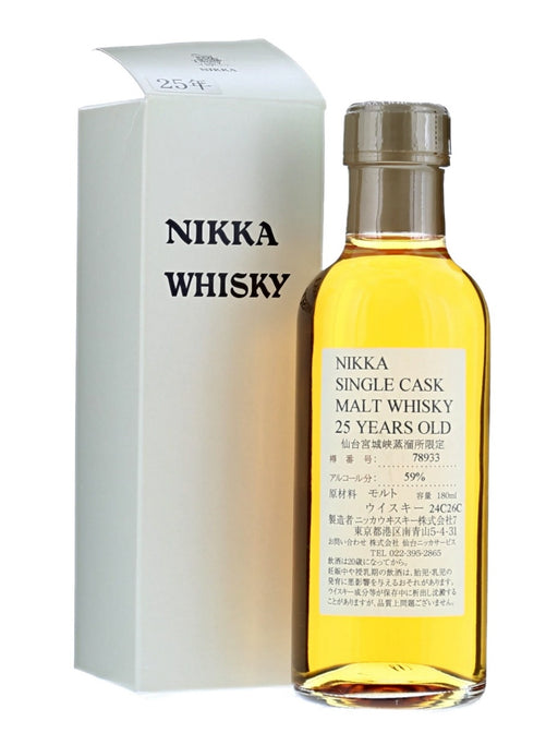 NIKKA WHISKY 原酒25年 仙台宮城峡蒸留所限定 180ml