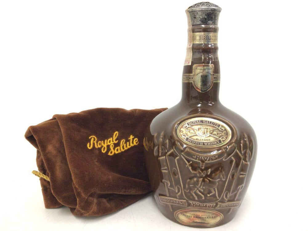ROYAL SALUTE ロイヤルサルート 21年 茶 陶器ボトル ウイスキー 700ml 40% - LIQUOR JOY