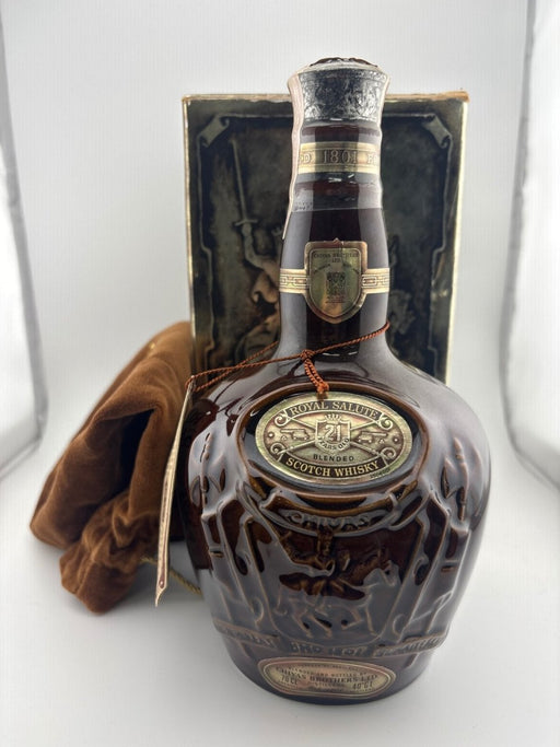 ROYAL SALUTE ロイヤルサルート 21年 茶 陶器ボトル ウイスキー 700ml 40% - LIQUOR JOY