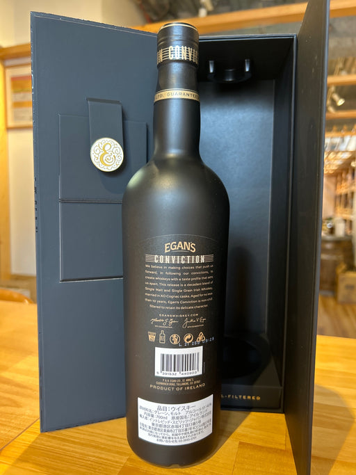 Egan's Conviction [Whiskey, 46% ABV, Ireland, 700ml Bottle]