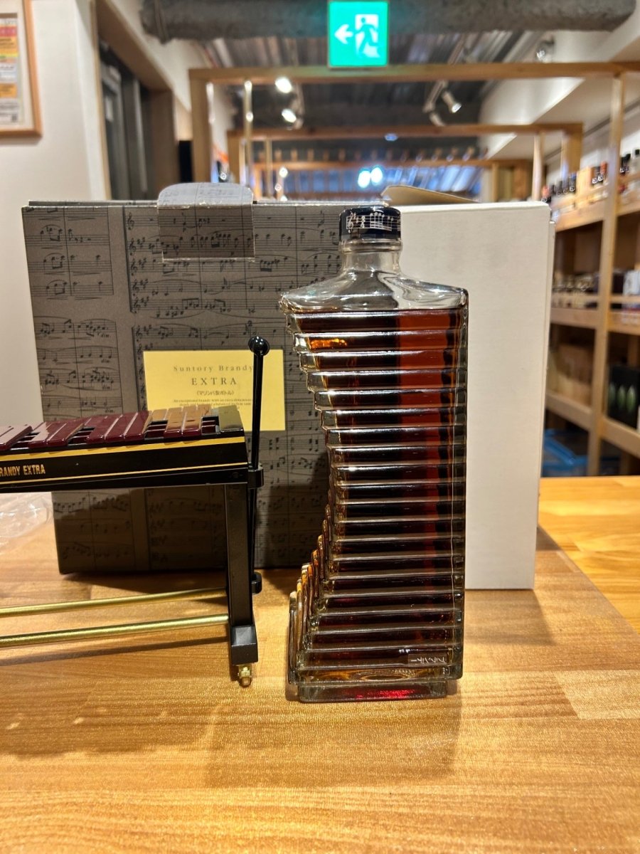 SUNTORY サントリー ブランデー　エクストラ　マリンバ型ボトル　楽器シリーズ　木琴　700ml 40% Brandy - LIQUOR JOY