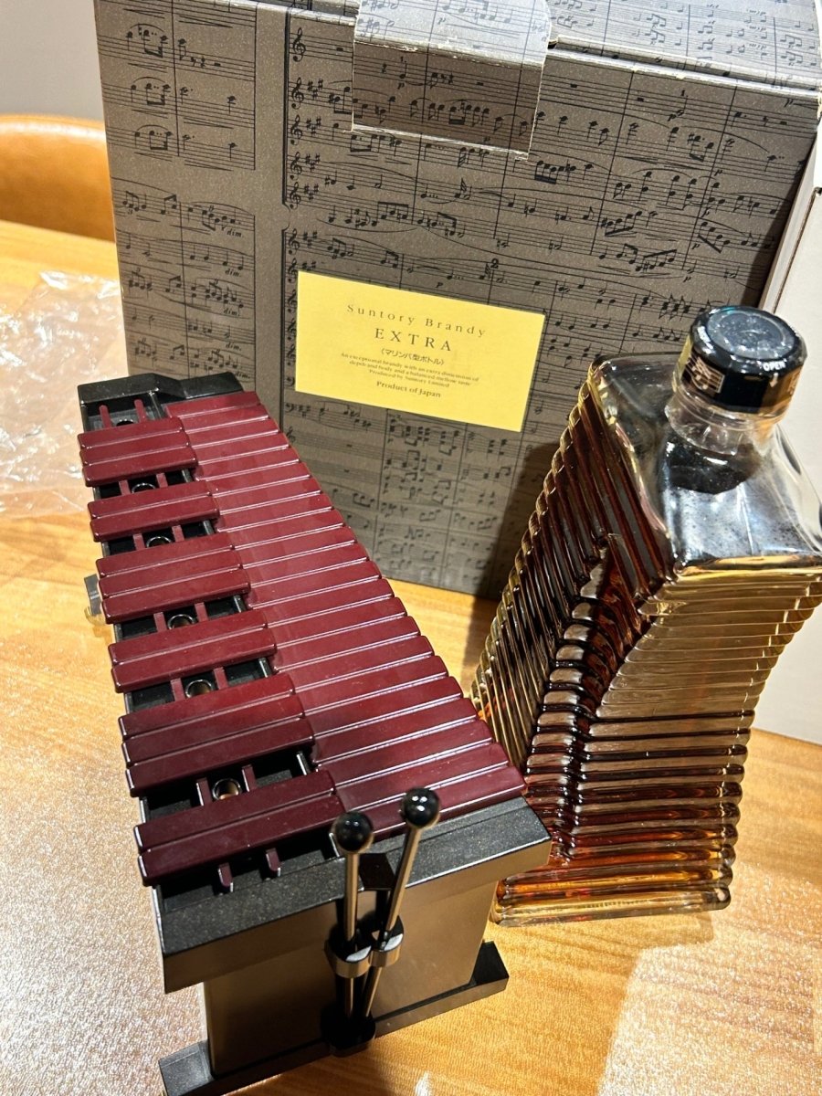 SUNTORY サントリー ブランデー　エクストラ　マリンバ型ボトル　楽器シリーズ　木琴　700ml 40% Brandy - LIQUOR JOY