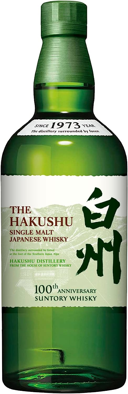 Suntory Whisky 100th Anniversary HAKUSHU SINGLE MALT WHISKY 700ml - LIQUOR JOY