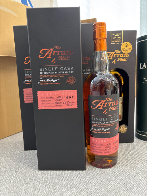 Arran Single Cask Whisky 1997 with box
