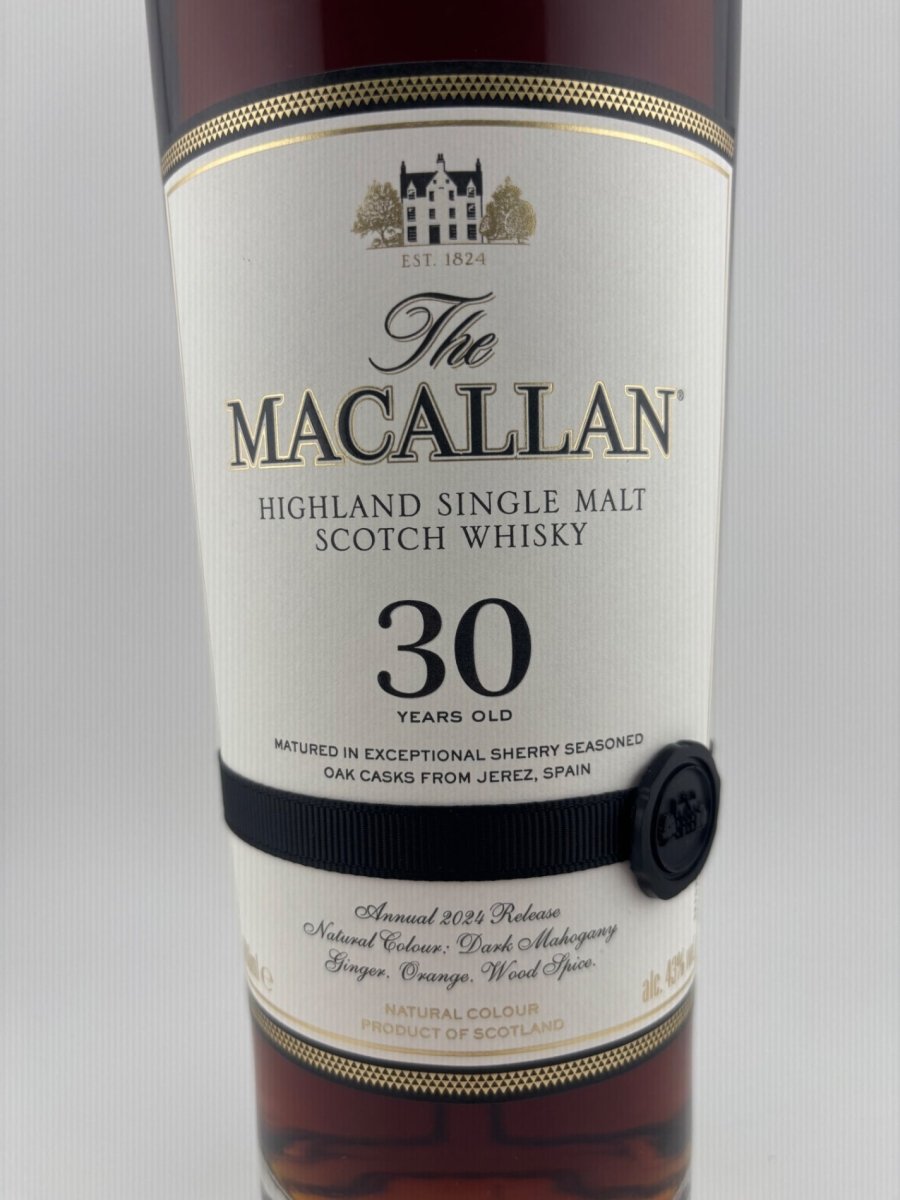 The MACALLAN ザ・マッカラン 30年 2024 シェリーオークカスク 外箱/木箱有 ウイスキー 代理店サントリー - LIQUOR JOY