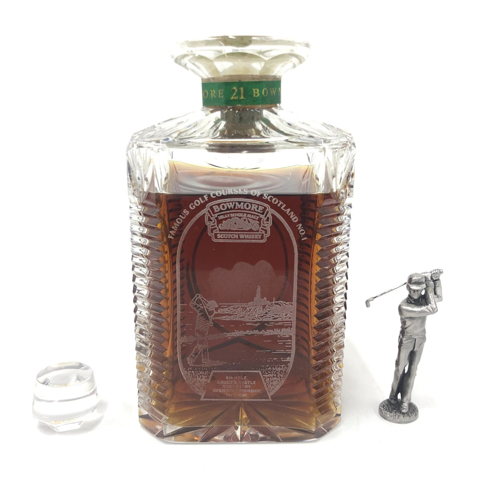 Bowmore 21 Year Old Whisky Crystal Decanter Golf