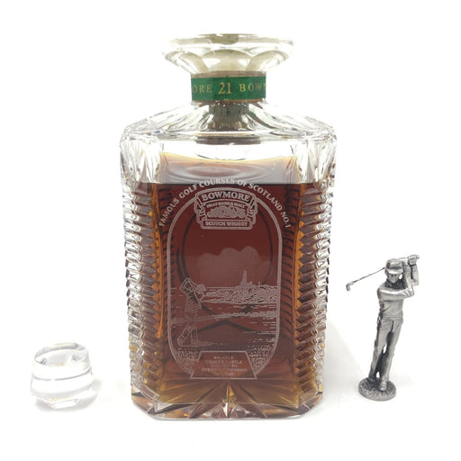 Bowmore 21 Year Old Whisky Crystal Decanter Golf