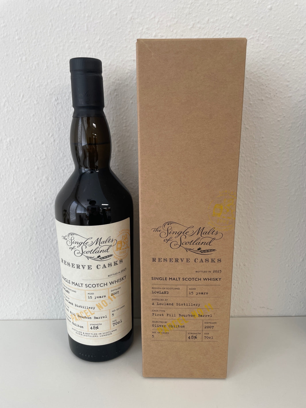 Reserve Cask Lowland Single Malt [2007] 15 Years