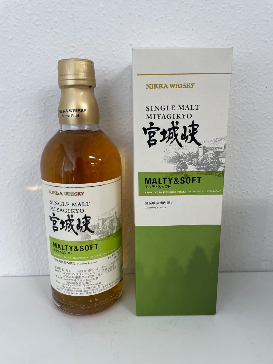ニッカ シングルモルト 宮城峡 モルティ＆ソフト Nikka Japanese Single Malt Whiskey Miyagikyo 500ml