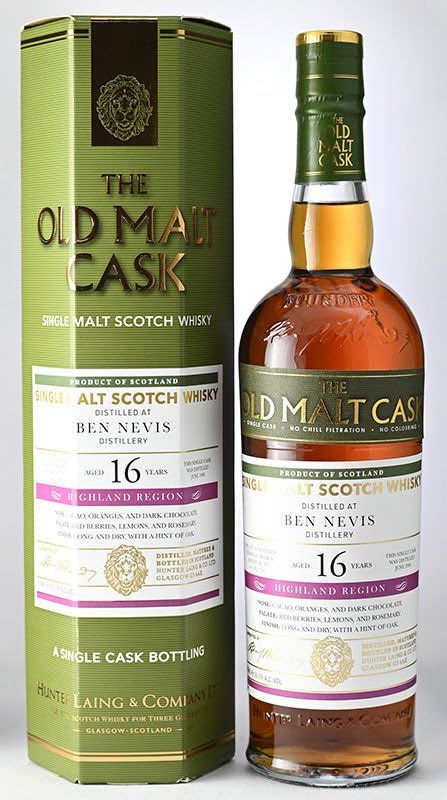Hunter Laing Old Malt Cask Ben Nevis 1998 16 Year Old 50% ABV 700ml