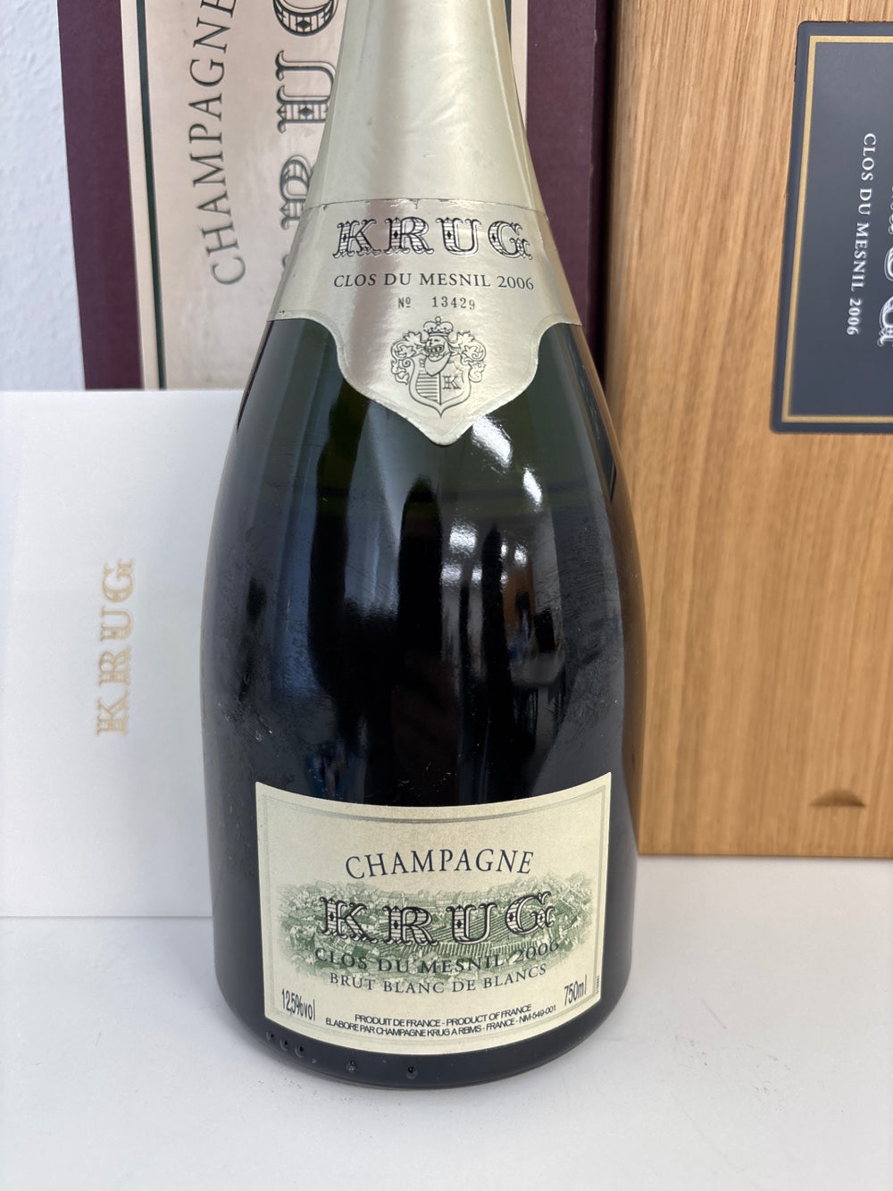 Krug Clos de Mesnil [2006] 750ml in a wooden box