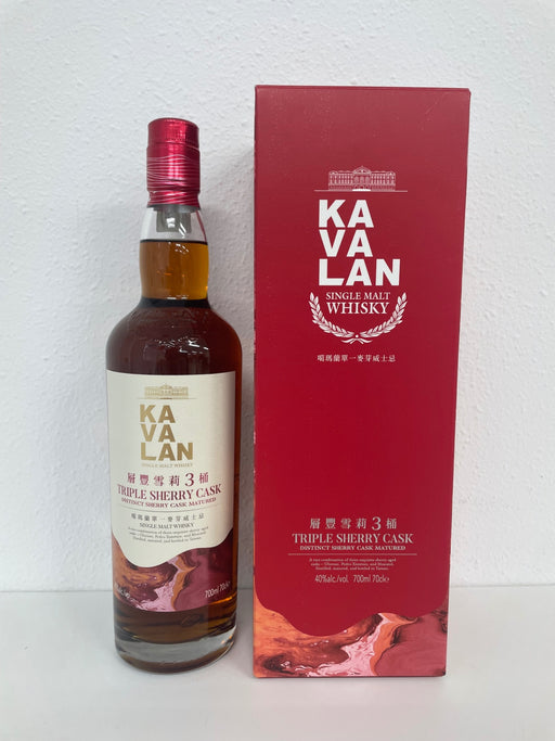 【 台湾 ウイスキー 】 カバラン トリプルシェリーカスク 700ml 46度 正規輸入品 美味しい ウヰスキー グレープ チョコレート 宜蘭 オーク樽 ギフト