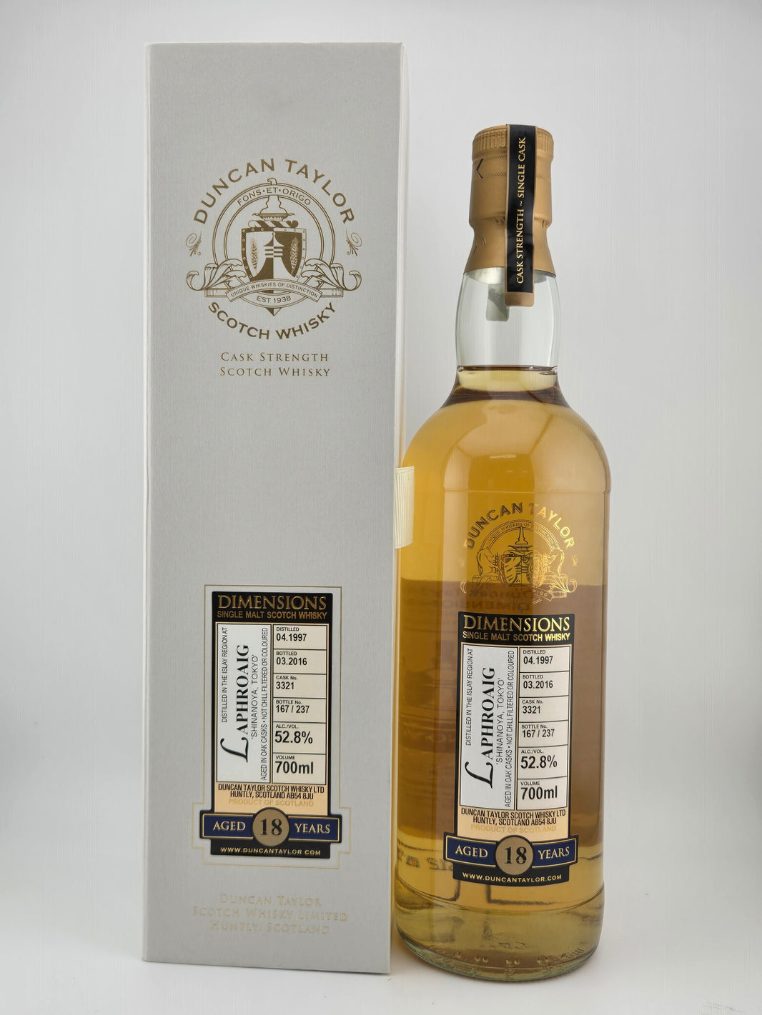 DUNCAN TAYLOR LAPHROAIG 1997-2016 52.8%